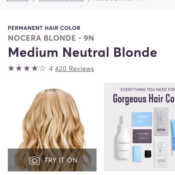 Madison Reed, medium neutral blonde hair color - Picture 1 of 1